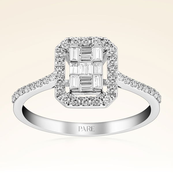 0,47 Karat Baget Pırlanta Yüzük - Pare Pırlanta