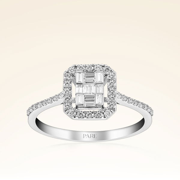 0,47 Karat Baget Pırlanta Yüzük - Pare Pırlanta