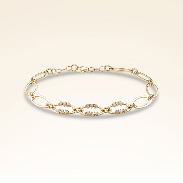 0,47 Karat Pırlantalı Trend Bileklik - Pare Pırlanta