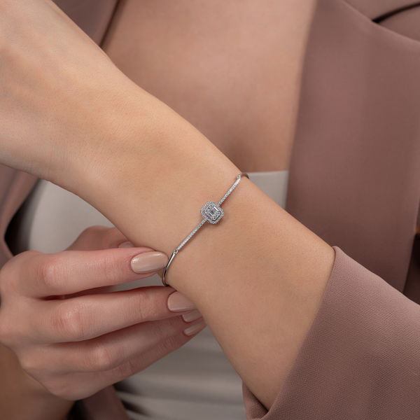 0,48 Karat Baget Pırlanta Bileklik - Pare Pırlanta