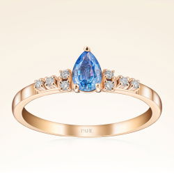 0,48 Karat Safir Pırlanta Yüzük - PR01095 - 1