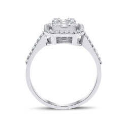 0,50 Karat Baget Pırlanta Yüzük - PR01425 - 3