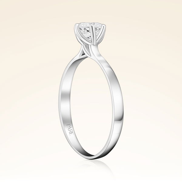 G Renk 0,50 Karat HRD Sertifikalı Tektaş Pırlanta Yüzük - Pare Pırlanta