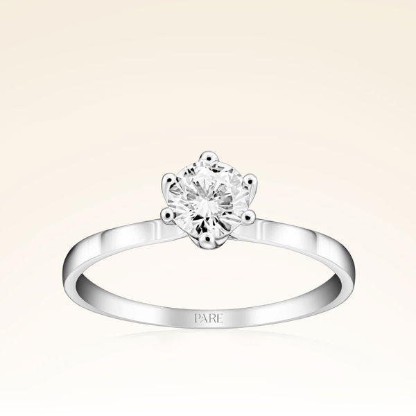 G Renk 0,50 Karat HRD Sertifikalı Tektaş Pırlanta Yüzük - Pare Pırlanta