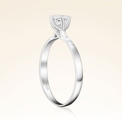 G Renk 0,50 Karat HRD Sertifikalı Tektaş Pırlanta Yüzük - 2