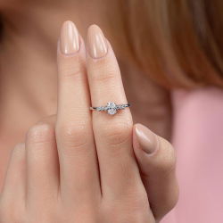 0,50 Karat Tektaş Pırlanta Yüzük - 5