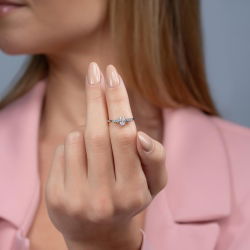 0,50 Karat Tektaş Pırlanta Yüzük - 4