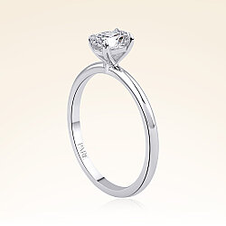 0,50 Karat Pırlanta Oval Tektaş Yüzük - 2