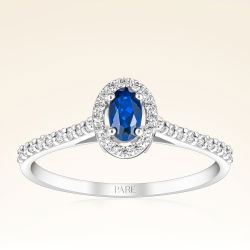 0,50 Karat Safir Pırlanta Yüzük - PR00675 - 1