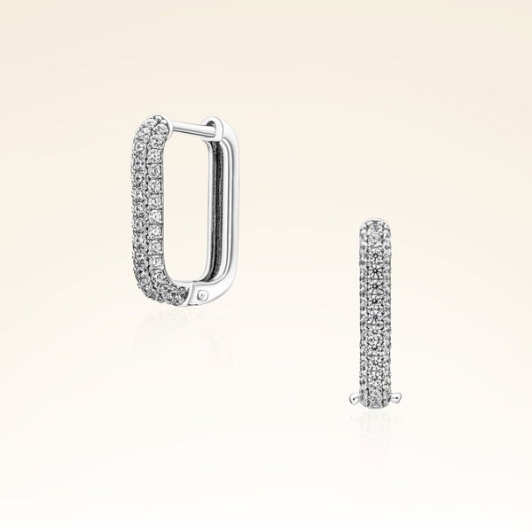 0,50 Karat Taşlı Halka Pırlanta Küpe - Pare Pırlanta