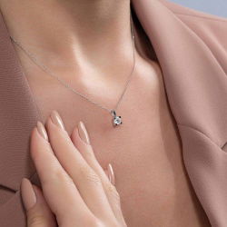 0,50 Karat Tektaş Pırlanta Kolye - PR00514 - 3
