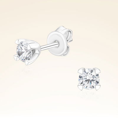 0,50 Karat Tektaş Pırlanta Küpe - Pare Pırlanta