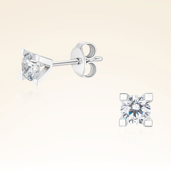 0,50 Karat Tektaş Pırlanta Küpe - Pare Pırlanta