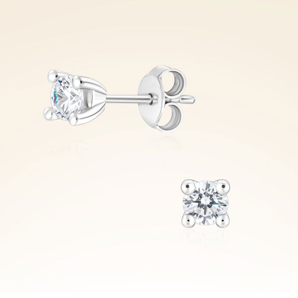 0,50 Karat Tektaş Pırlanta Küpe - Pare Pırlanta