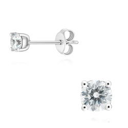 0,50 Karat Tektaş Pırlanta Küpe - PR00475 - 1