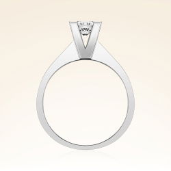 G Renk 0,50 Karat HRD Sertifikalı Tektaş Pırlanta Yüzük - 3