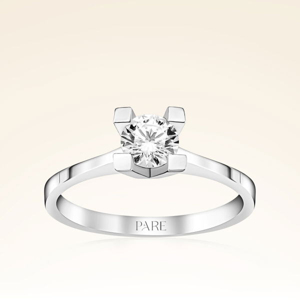 G Renk 0,50 Karat HRD Sertifikalı Tektaş Pırlanta Yüzük - Pare Pırlanta