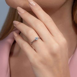 0,50 Karat Tektaş Pırlanta Yüzük - PR00651 - 5