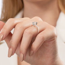 0,50 Karat Tektaş Pırlanta Yüzük - PR01372-H40 - 6