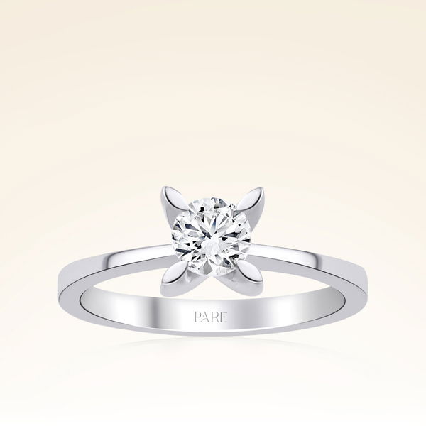 G Renk 0,50 Karat HRD Sertifikalı Tektaş Pırlanta Yüzük - Pare Pırlanta