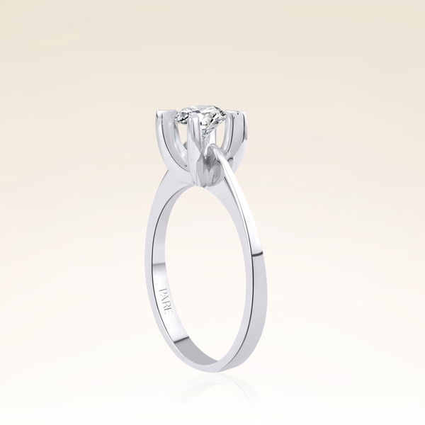 G Renk 0,50 Karat HRD Sertifikalı Tektaş Pırlanta Yüzük - Pare Pırlanta