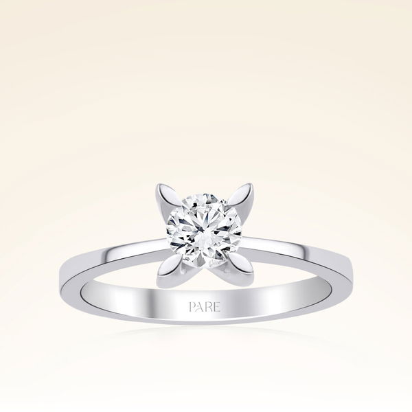 G Renk 0,50 Karat HRD Sertifikalı Tektaş Pırlanta Yüzük - Pare Pırlanta