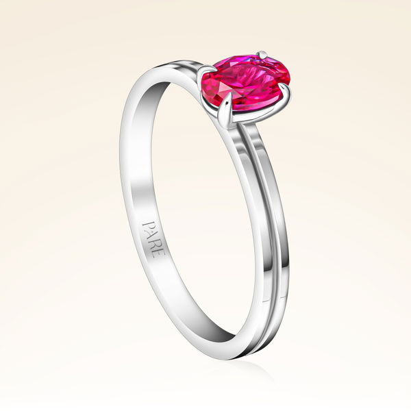 0,50 Karat Yakut Pırlanta Yüzük - Pare Pırlanta