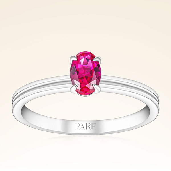 0,50 Karat Yakut Pırlanta Yüzük - Pare Pırlanta