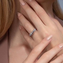 0,51 Karat Beştaş Pırlanta Yüzük - PR00860 - 4