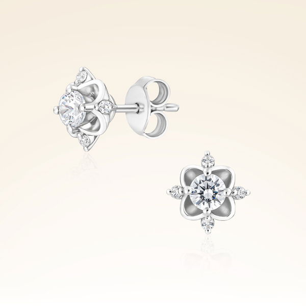 0,51 Karat Fantezi Pırlanta Küpe - Pare Pırlanta