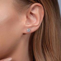 0,51 Karat Fantezi Pırlanta Küpe - PR00541 - 3