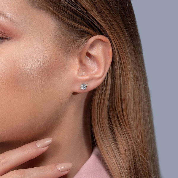 0,51 Karat Fantezi Pırlanta Küpe - Pare Pırlanta