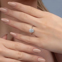 0,52 Karat Fantezi Pırlanta Yüzük - 4