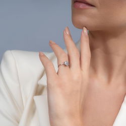 0,54 Karat Fantezi Pırlanta Yüzük - 4