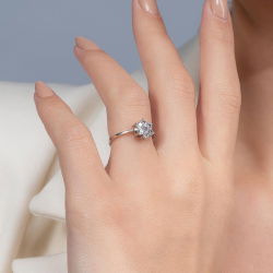 0,54 Karat Fantezi Pırlanta Yüzük - 3