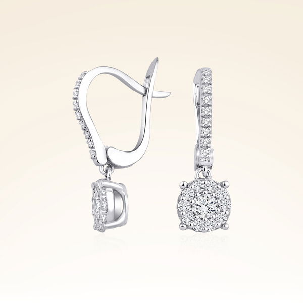  0,55 Karat Coronet Pırlanta Küpe - Pare Pırlanta