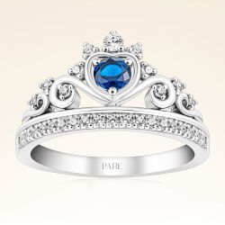 0,55 Karat Safir Pırlanta Yüzük - PR01014 - 1
