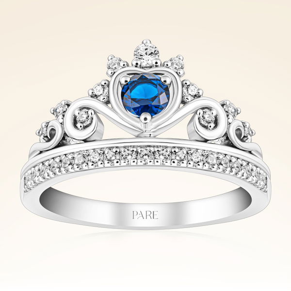 0,55 Karat Safir Pırlanta Yüzük - Pare Pırlanta