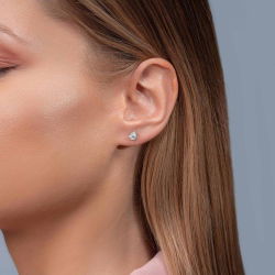 0,56 Karat Tektaş Pırlanta Küpe - PR00565 - 2