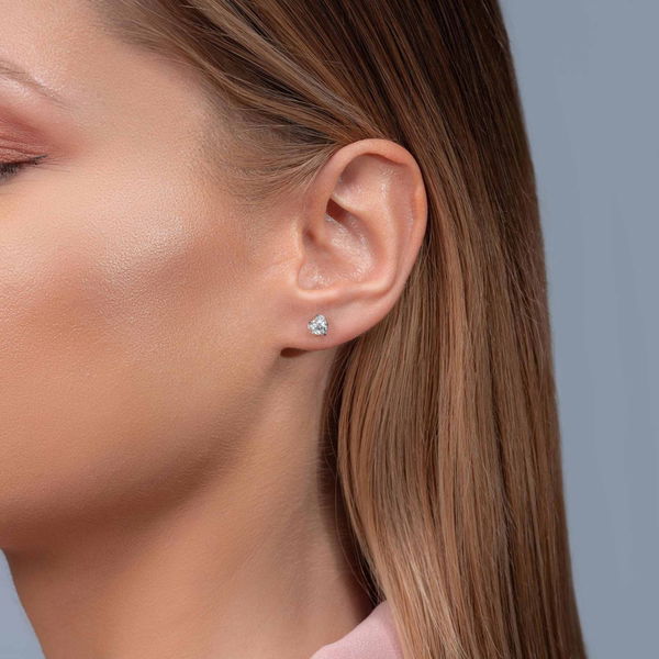 0,56 Karat Tektaş Pırlanta Küpe - Pare Pırlanta