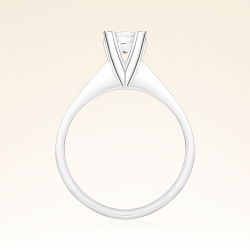 D Renk 0,57 Karat HRD Sertifikalı Tektaş Pırlanta Yüzük - 3