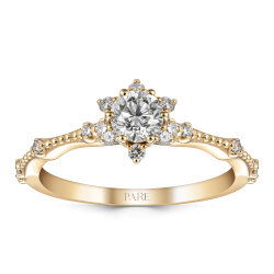 0,57 Karat Pırlanta Lotus Çiçeği Yüzük - PR00177 - 1