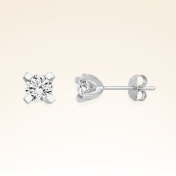 0,57 Karat Tektaş Pırlanta Küpe - PR00473 - 1