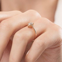 0,58 Karat Fantezi Pırlanta Yüzük - PR01098 - 7