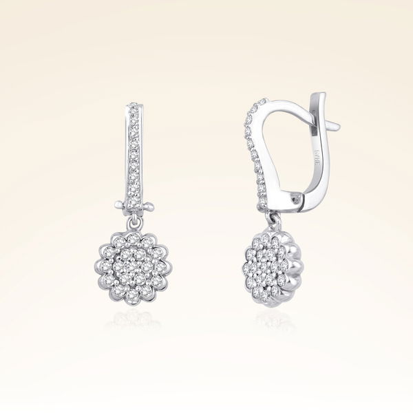 0,59 Karat Fantezi Pırlanta Küpe - Pare Pırlanta