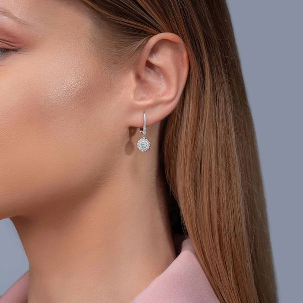 0,59 Karat Fantezi Pırlanta Küpe - Pare Pırlanta