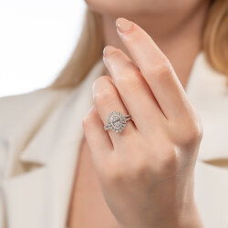 0,60 Karat Baget Pırlanta Yüzük - PR01269 - 3