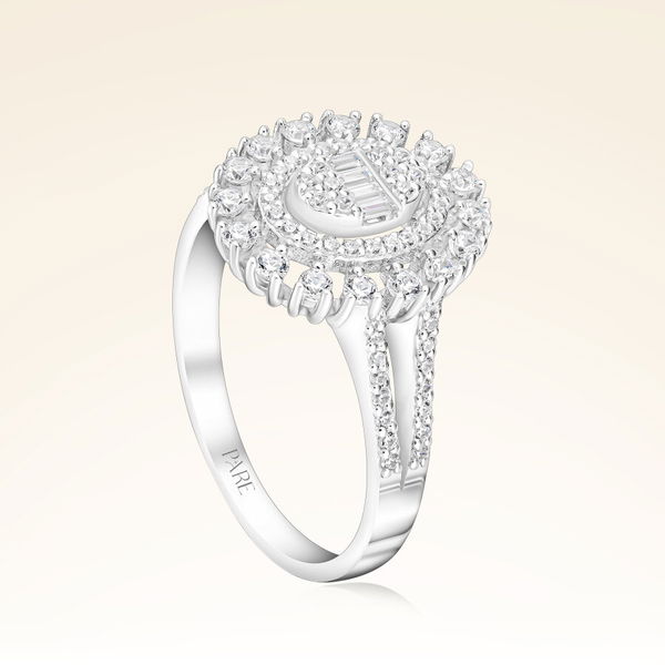 0,60 Karat Baget Pırlanta Yüzük - Pare Pırlanta