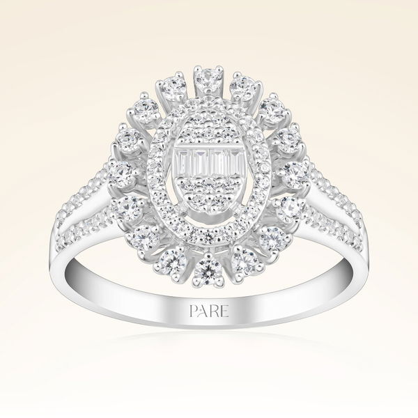 0,60 Karat Baget Pırlanta Yüzük - Pare Pırlanta