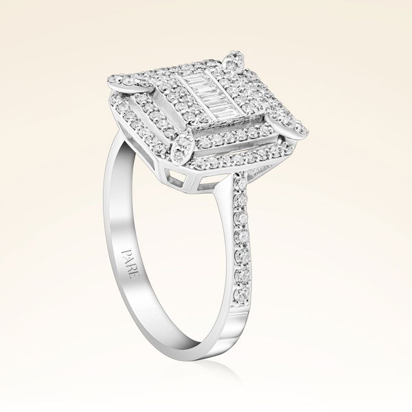 0,60 Karat Baget Pırlanta Yüzük - Pare Pırlanta